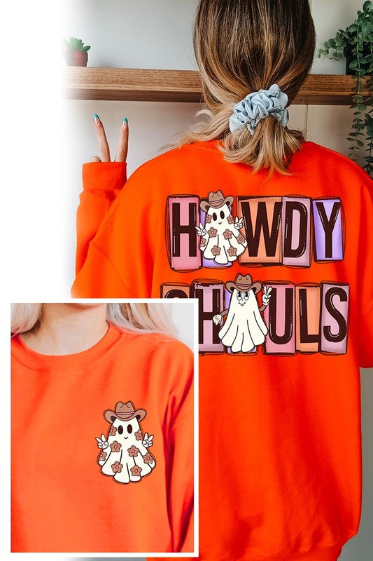 HOWDY GHOULS UNISEX FLEECE SWEATSHIRT