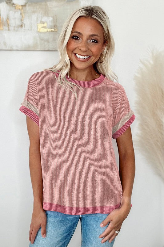 Womens Casual Crew Neck Fit Lightweight Top
