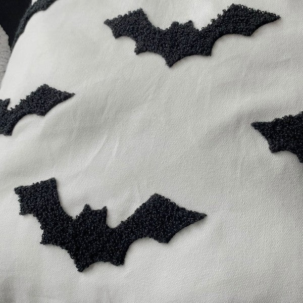 Chenille Ghost or Bat 20 x 20 Throw Pillow Cover