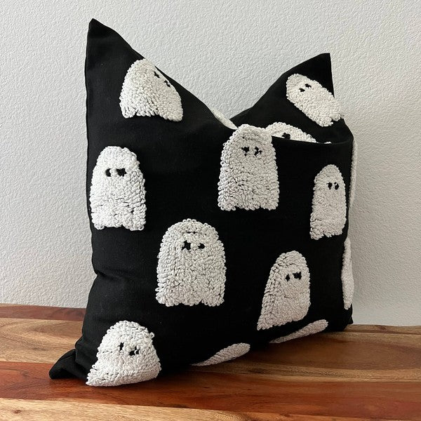 Chenille Ghost or Bat 20 x 20 Throw Pillow Cover