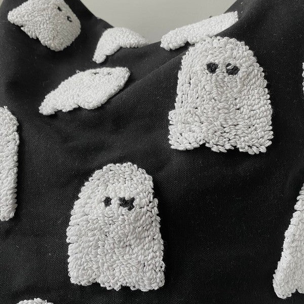 Chenille Ghost or Bat 20 x 20 Throw Pillow Cover