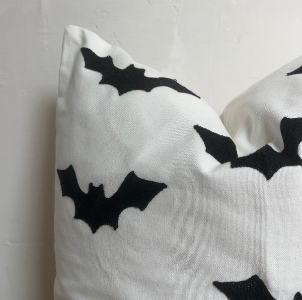 Chenille Ghost or Bat 20 x 20 Throw Pillow Cover