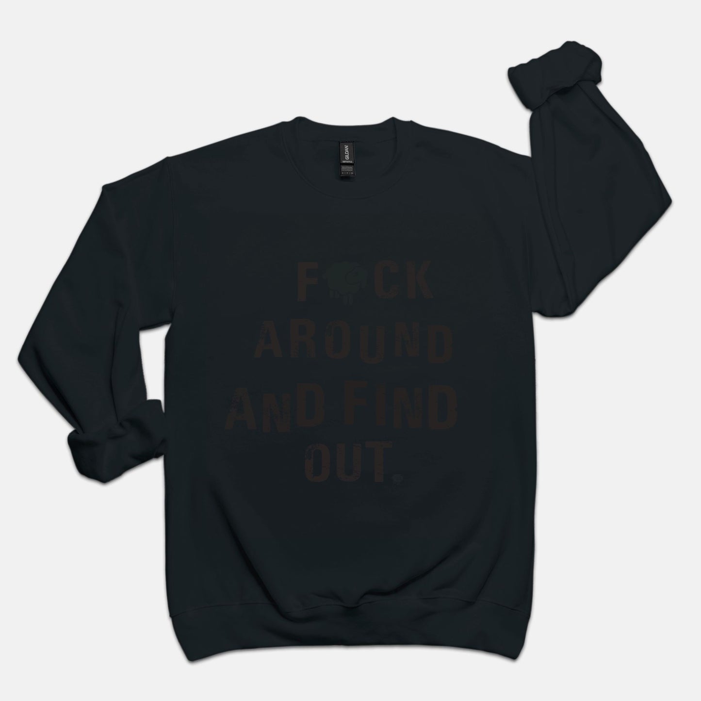 Black Sheep FAFO Luxury Unisex Crewneck Sweatshirt Sweatshirt