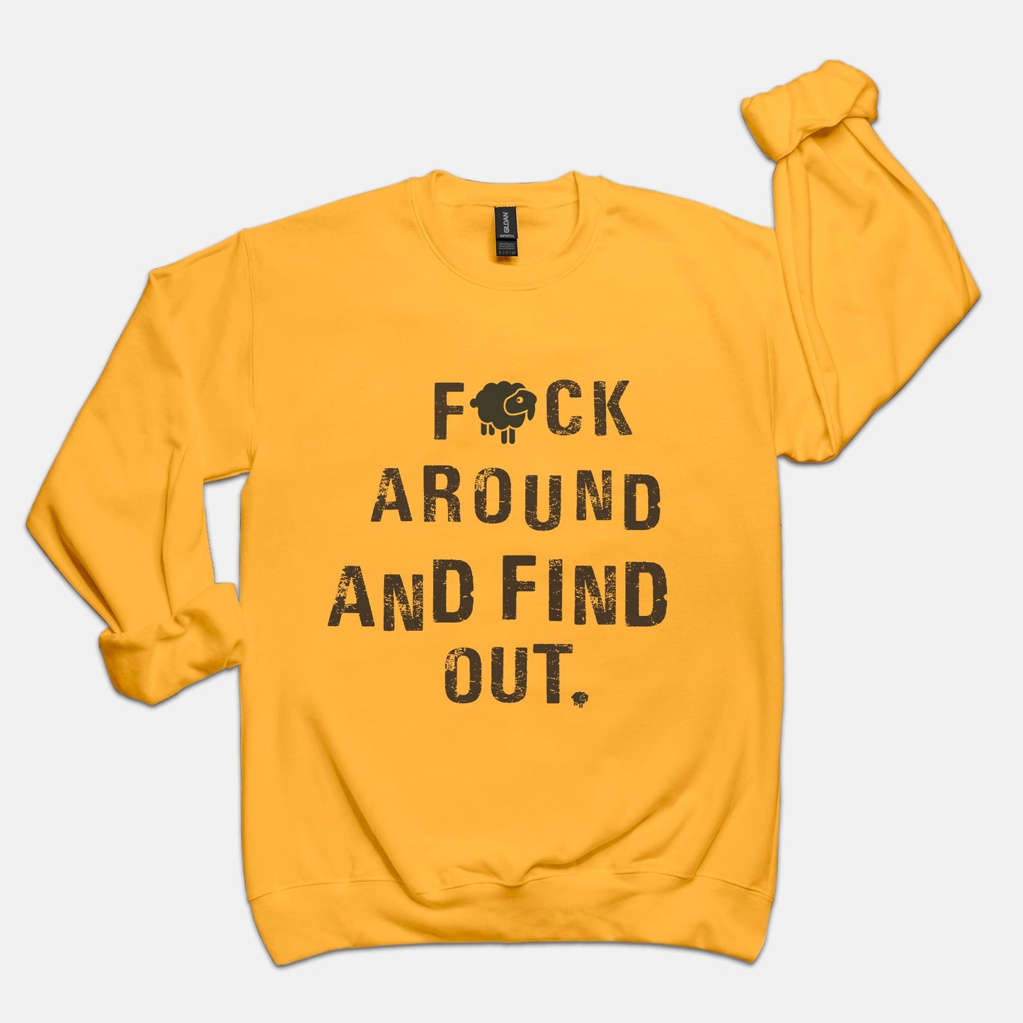 Black Sheep FAFO Luxury Unisex Crewneck Sweatshirt Sweatshirt
