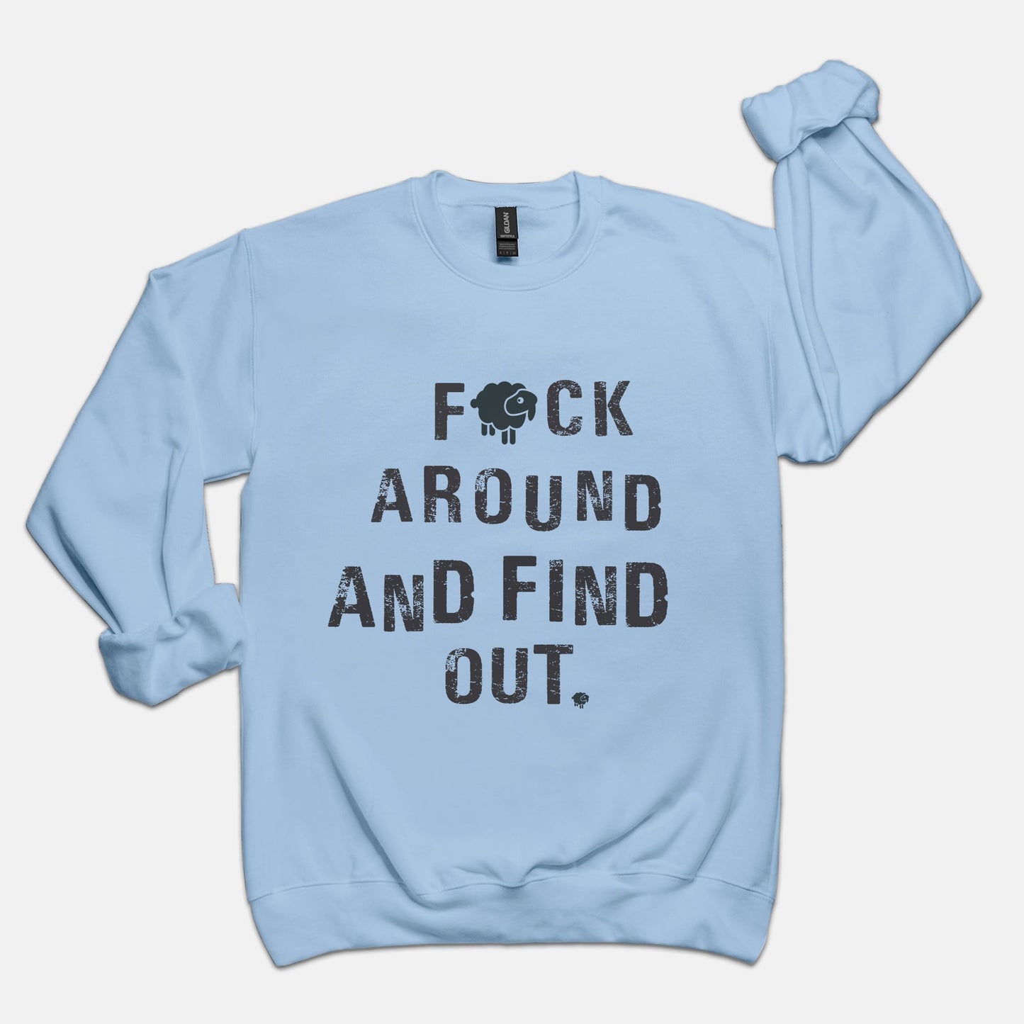 Black Sheep FAFO Luxury Unisex Crewneck Sweatshirt Sweatshirt