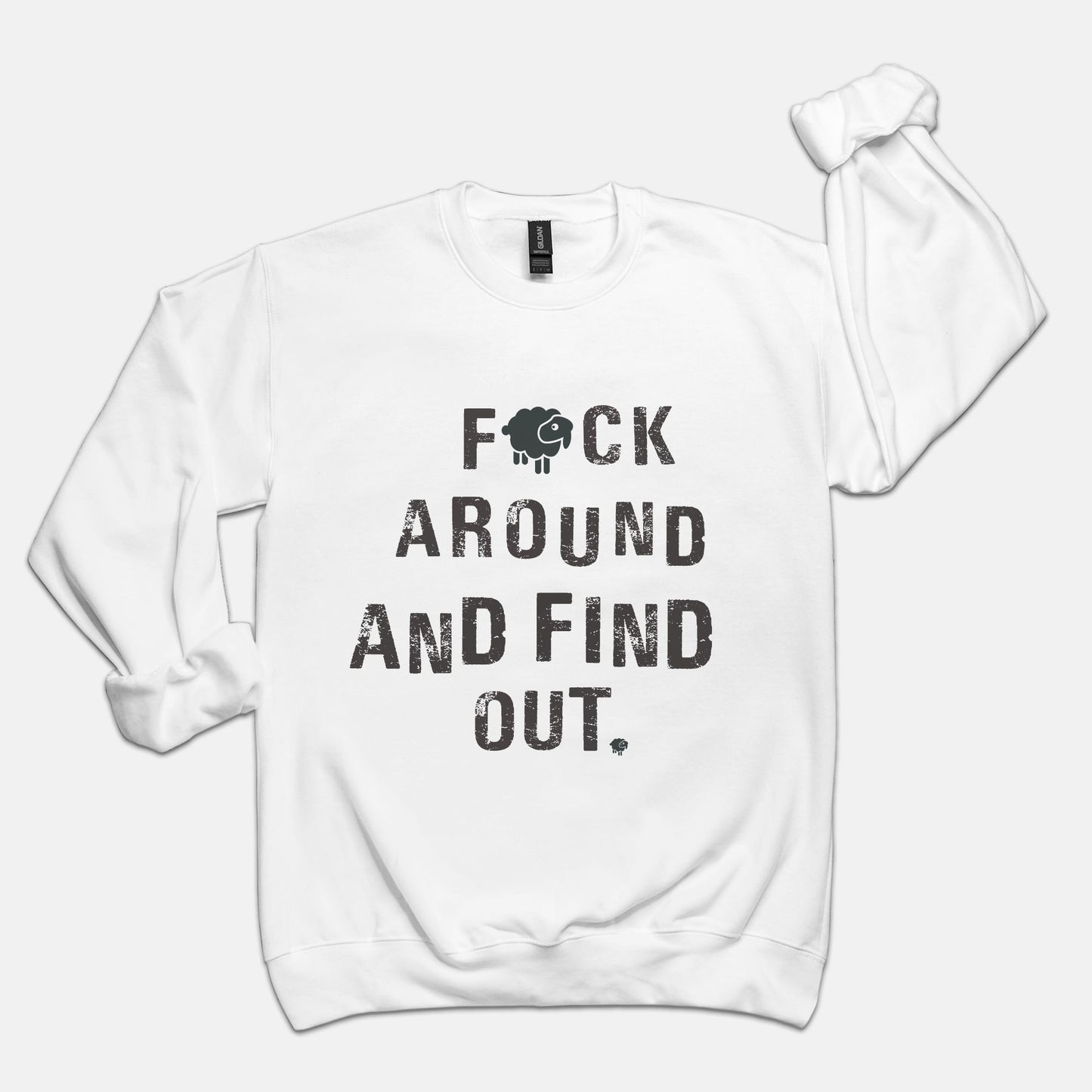 Black Sheep FAFO Luxury Unisex Crewneck Sweatshirt Sweatshirt