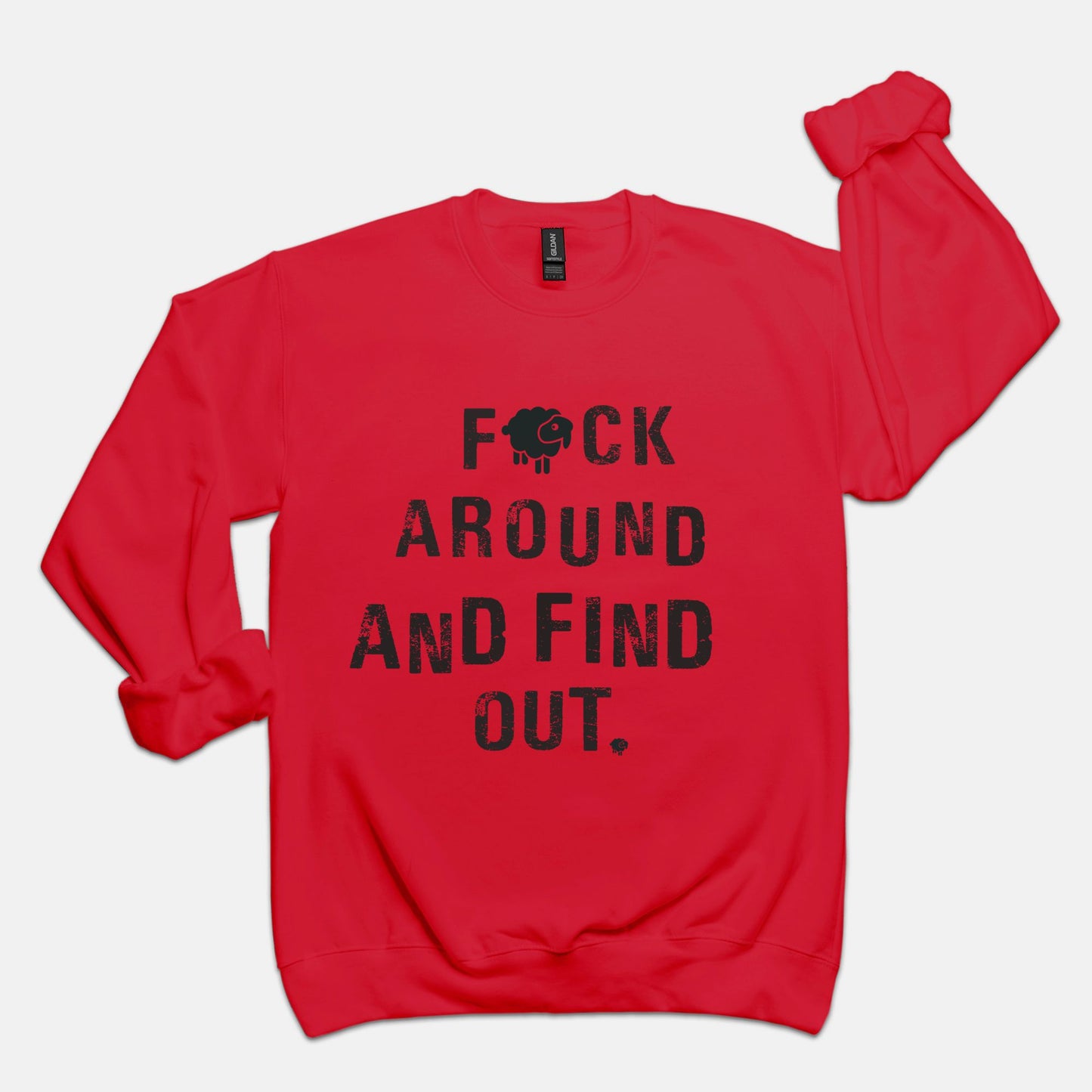 Black Sheep FAFO Luxury Unisex Crewneck Sweatshirt Sweatshirt