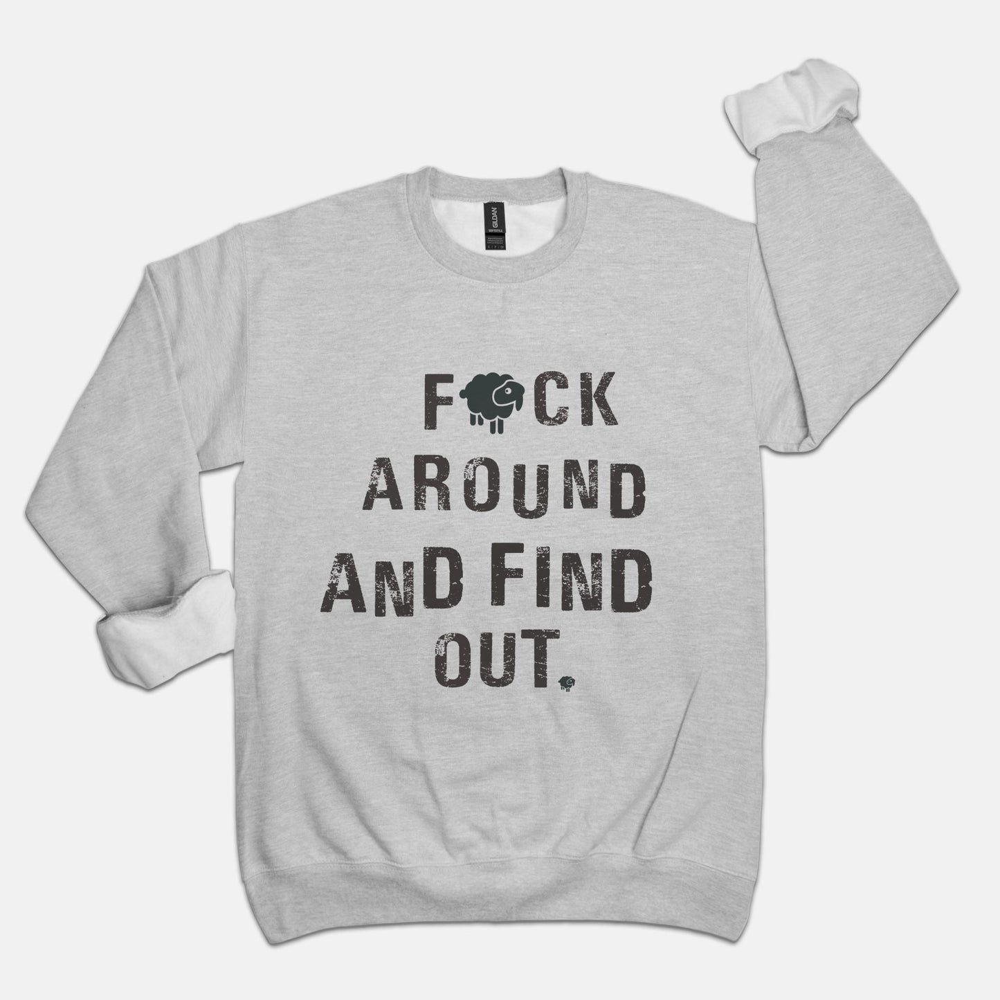 Black Sheep FAFO Luxury Unisex Crewneck Sweatshirt Sweatshirt