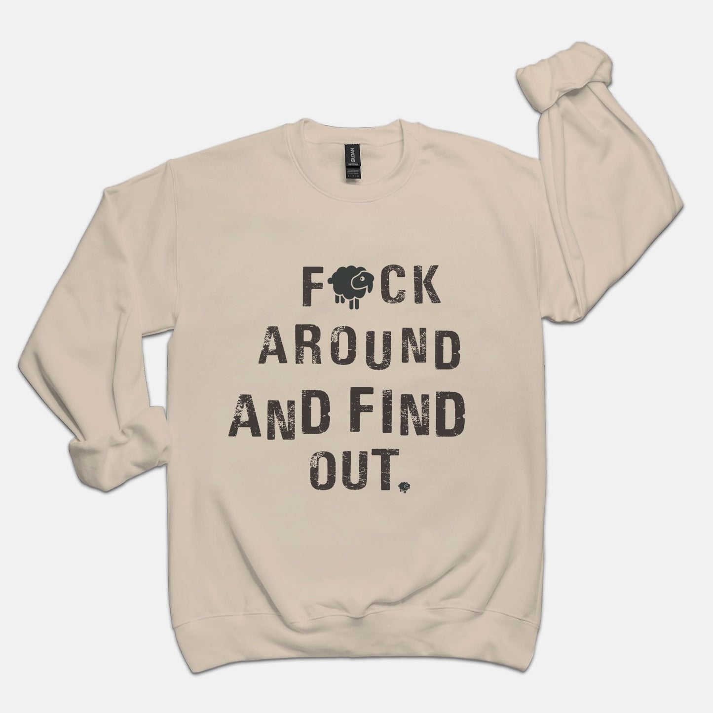 Black Sheep FAFO Luxury Unisex Crewneck Sweatshirt Sweatshirt