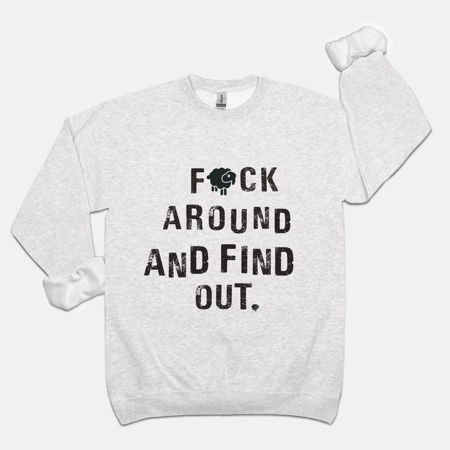 Black Sheep FAFO Luxury Unisex Crewneck Sweatshirt Sweatshirt