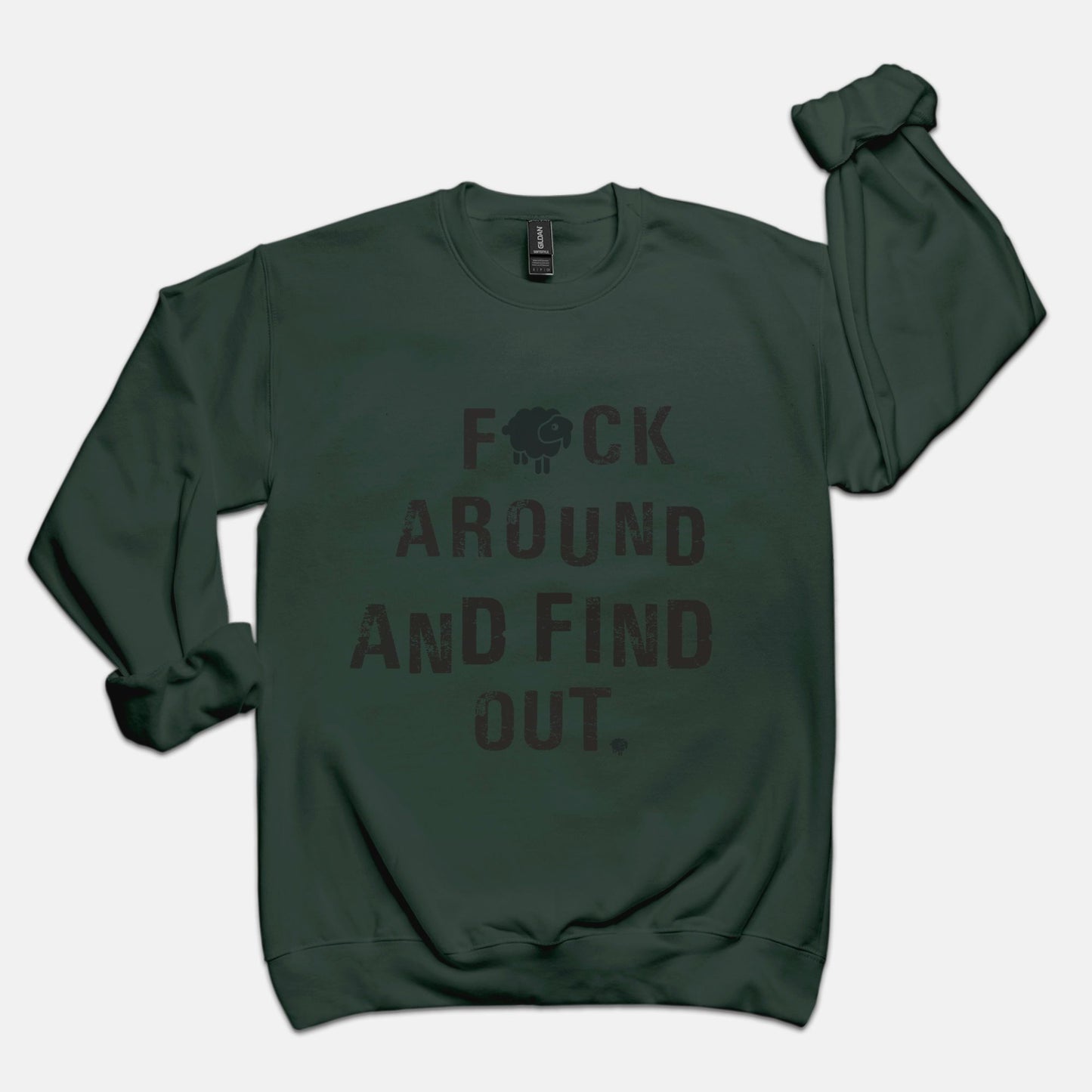 Black Sheep FAFO Luxury Unisex Crewneck Sweatshirt Sweatshirt