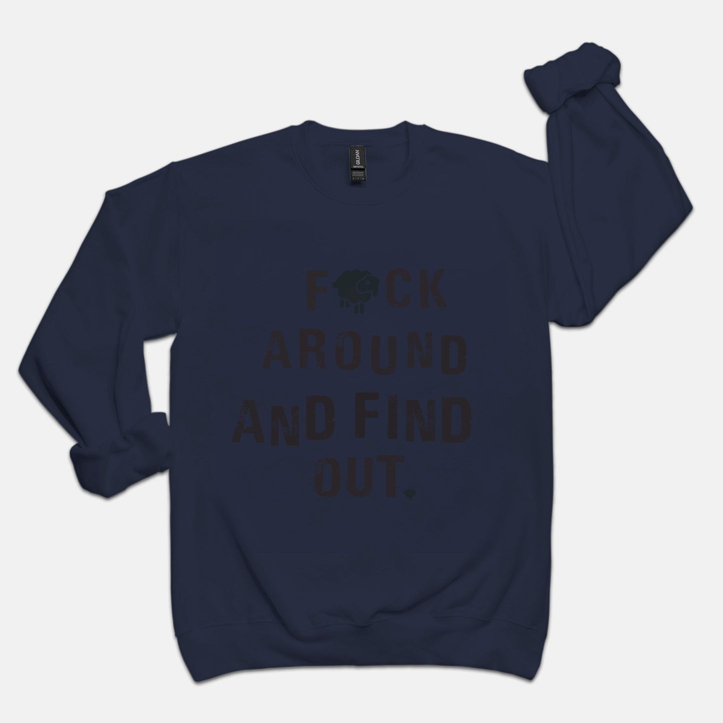 Black Sheep FAFO Luxury Unisex Crewneck Sweatshirt Sweatshirt