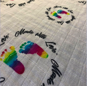 Rainbow Baby - Made With Love Swaddle