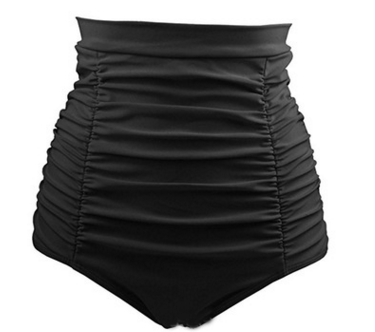 Sexy Solid High Waist Bikini Bottom Women Swimwear Adjustable Briefs Brazilian Cut Swimsuit Panties Underwear Thong Bathing Suit