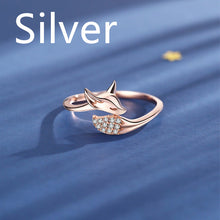 Load image into Gallery viewer, Lovely rose gold fox ring
