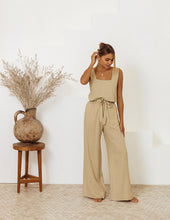Load image into Gallery viewer, Cotton And Linen Wholesale Vest Sleeveless Trousers Loose Outfit Fashion Suit