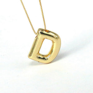Glossy 26 Letters Copper Pendant Fashion Accessories DIY Ornament Necklace