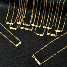 Load image into Gallery viewer, New 304 Stainless Steel 18K Gold Simple Twelve Constellations Necklace