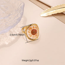 Load image into Gallery viewer, Women&#39;s Stainless Steel Preserved Fresh Flower Ring