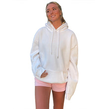 Load image into Gallery viewer, Long Sleeve Pocket Loose Print Thermal Hooded Sweatshirt