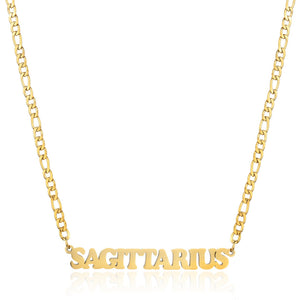 New 304 Stainless Steel 18K Gold Simple Twelve Constellations Necklace