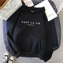 Load image into Gallery viewer, Loose Hooded Sweater Student Hoodie With Letter Print Sports Tops
