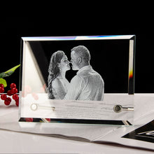 Load image into Gallery viewer, 3D Engraving Crystal Photo Frame