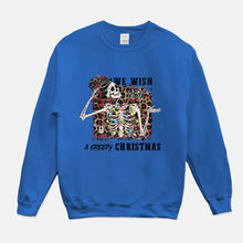 Load image into Gallery viewer, We Wish You A Creepy Christmas Sweatshirt