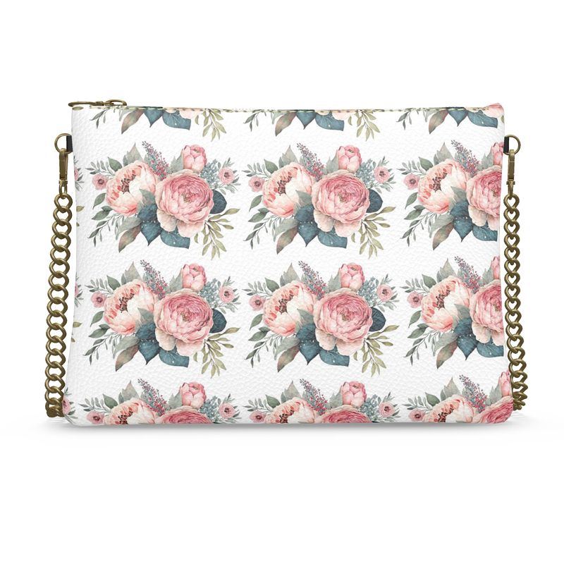 Pink Floral Leather Purse