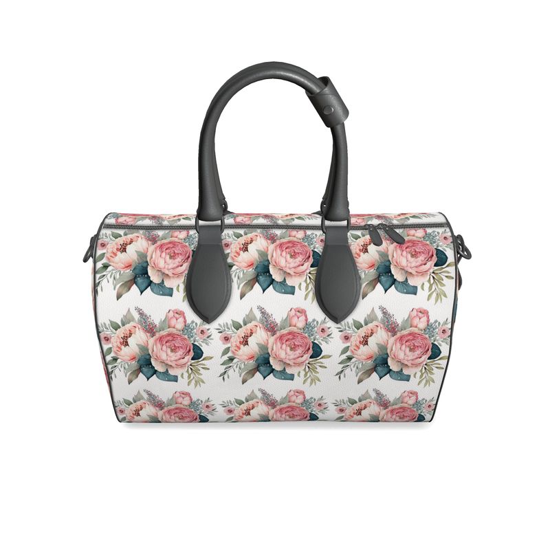 Pink Floral Small Leather