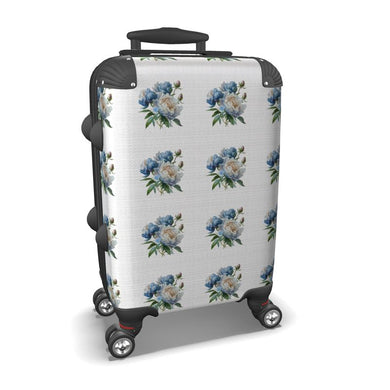 Blue & White Peony Suitcase