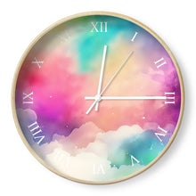 Load image into Gallery viewer, Rainbow Cloud Clock