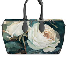 Load image into Gallery viewer, White Rose Luxury Leather Large Duffle