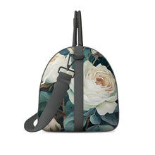 Load image into Gallery viewer, White Rose Luxury Leather Large Duffle