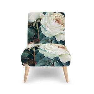 Julia White Rose Luxury Side Chair
