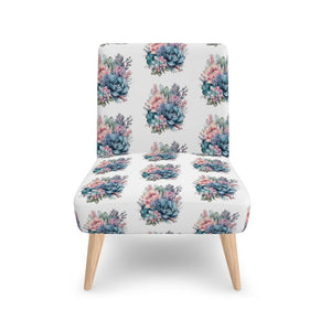 Stella Watercolor Succulent Luxury Side Chair