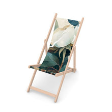 Load image into Gallery viewer, White Rose Luxury Deckchair