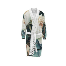 Load image into Gallery viewer, White Rose Luxury Dressing Gown