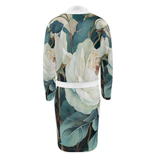 Load image into Gallery viewer, White Rose Luxury Dressing Gown