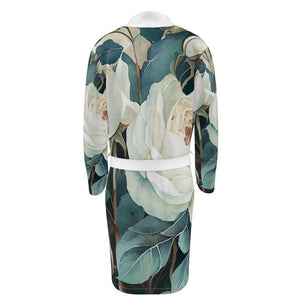 White Rose Luxury Dressing Gown