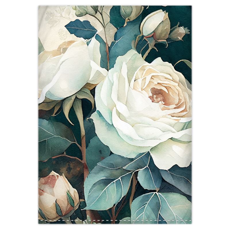 White Rose Luxury Duvet Cover