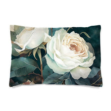 Load image into Gallery viewer, White Rose Luxury Duvet Cover