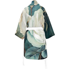 Load image into Gallery viewer, White Rose Luxury Kimono
