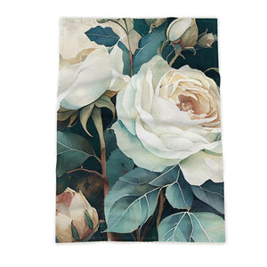 White Rose Luxury Tea Towel