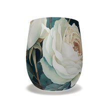 Load image into Gallery viewer, White Rose Luxury Water Glass