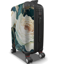 Load image into Gallery viewer, White Rose Luxury Suitcase