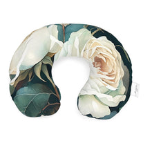 Load image into Gallery viewer, White Rose Luxury Travel Pillow
