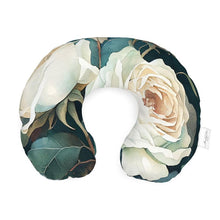 Load image into Gallery viewer, White Rose Luxury Travel Pillow