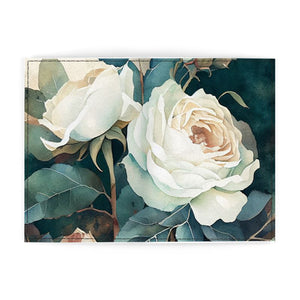 White Rose Luxury Passport Cover