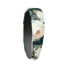 Load image into Gallery viewer, White Rose Luxury Leather Headband